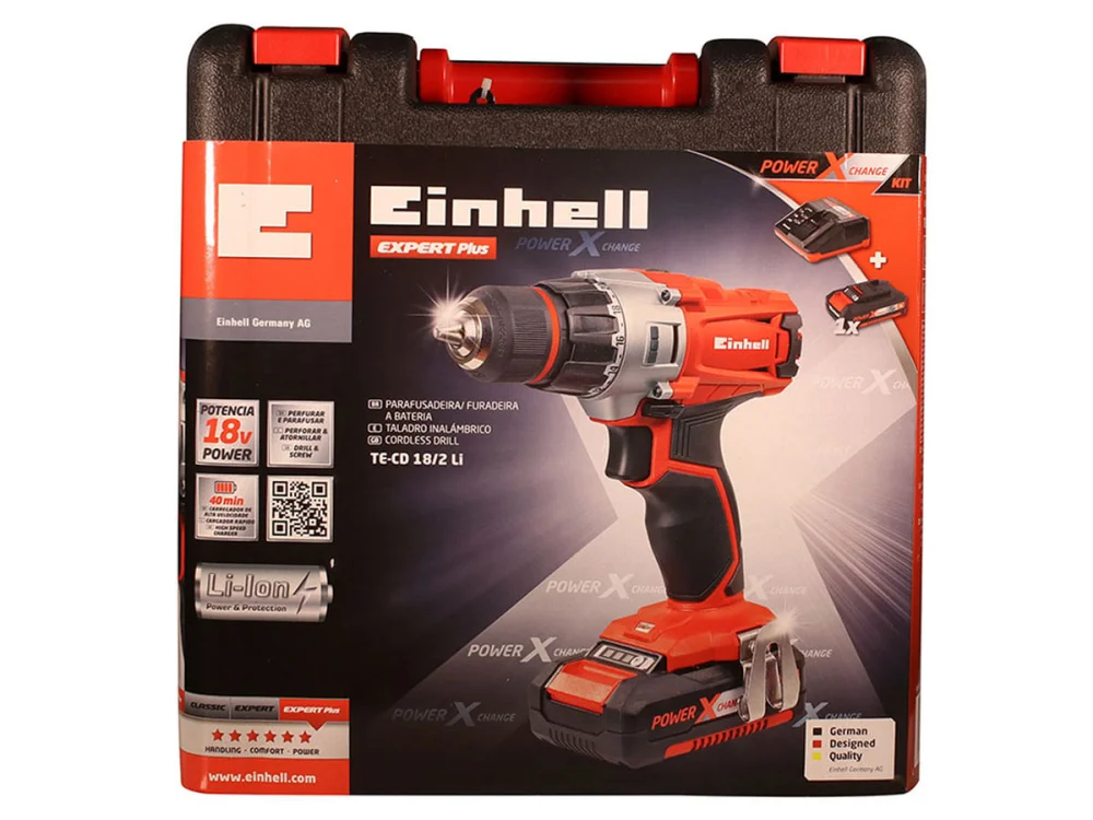 Parafusadeira Furadeira à Bateria Te-CD 18/2 LI Einhell