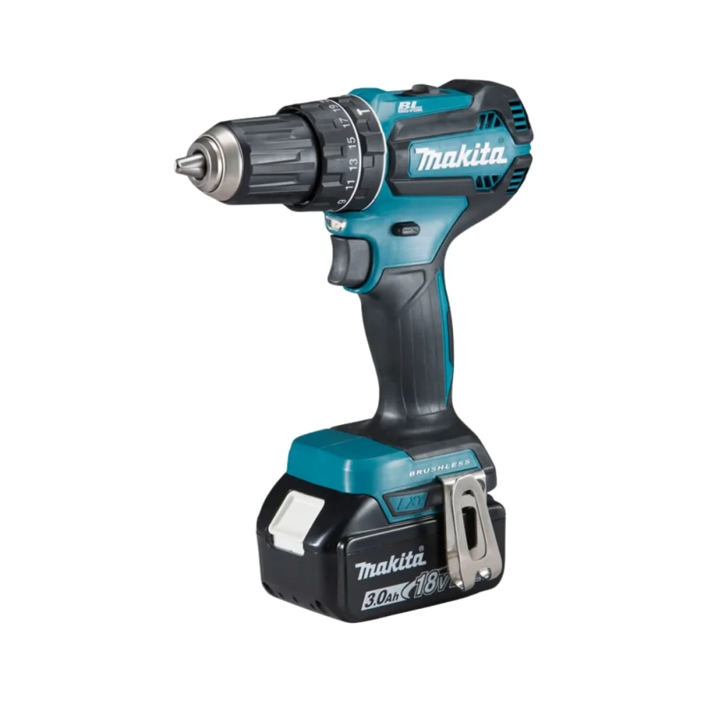 Parafusadeira Furadeira de Impacto à Bateria 18V e Maleta DHP485RF1J Makita