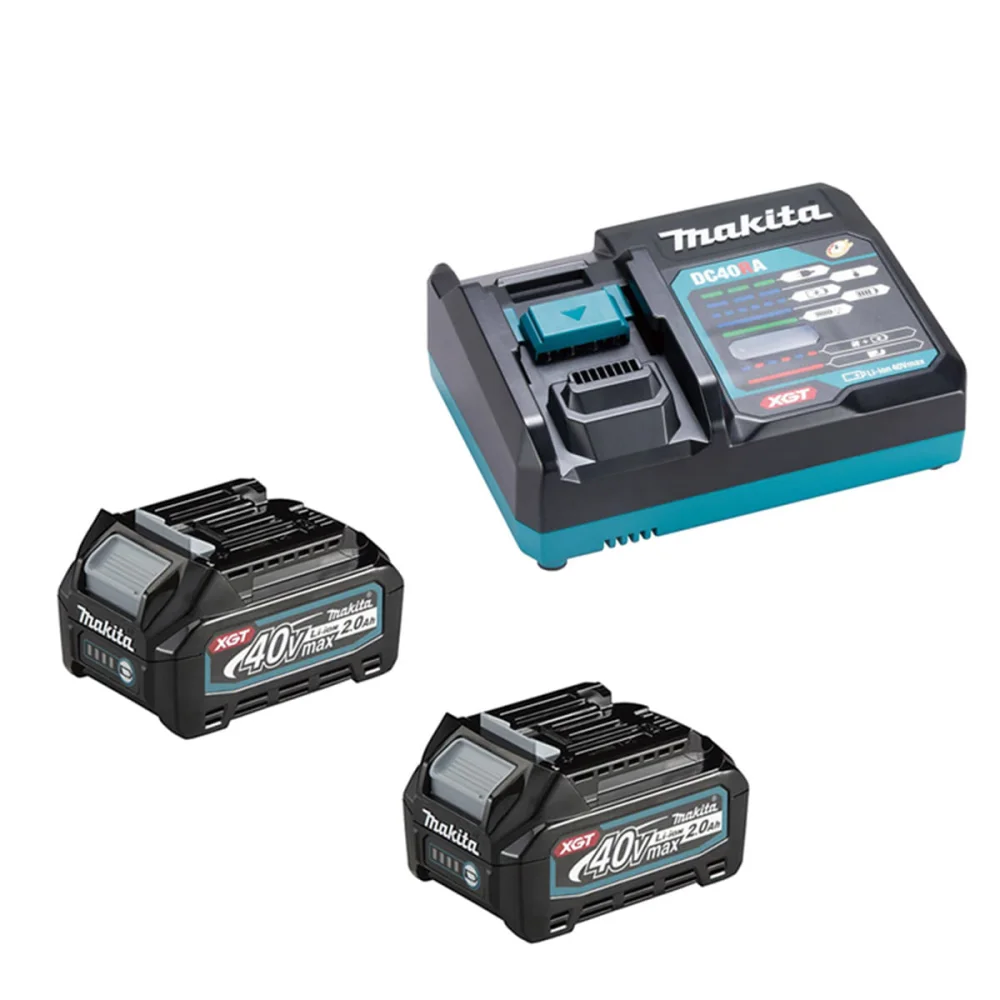 Parafusadeira Furadeira de Impacto à Bateria e 2 Baterias 40V HP002GA201 Makita