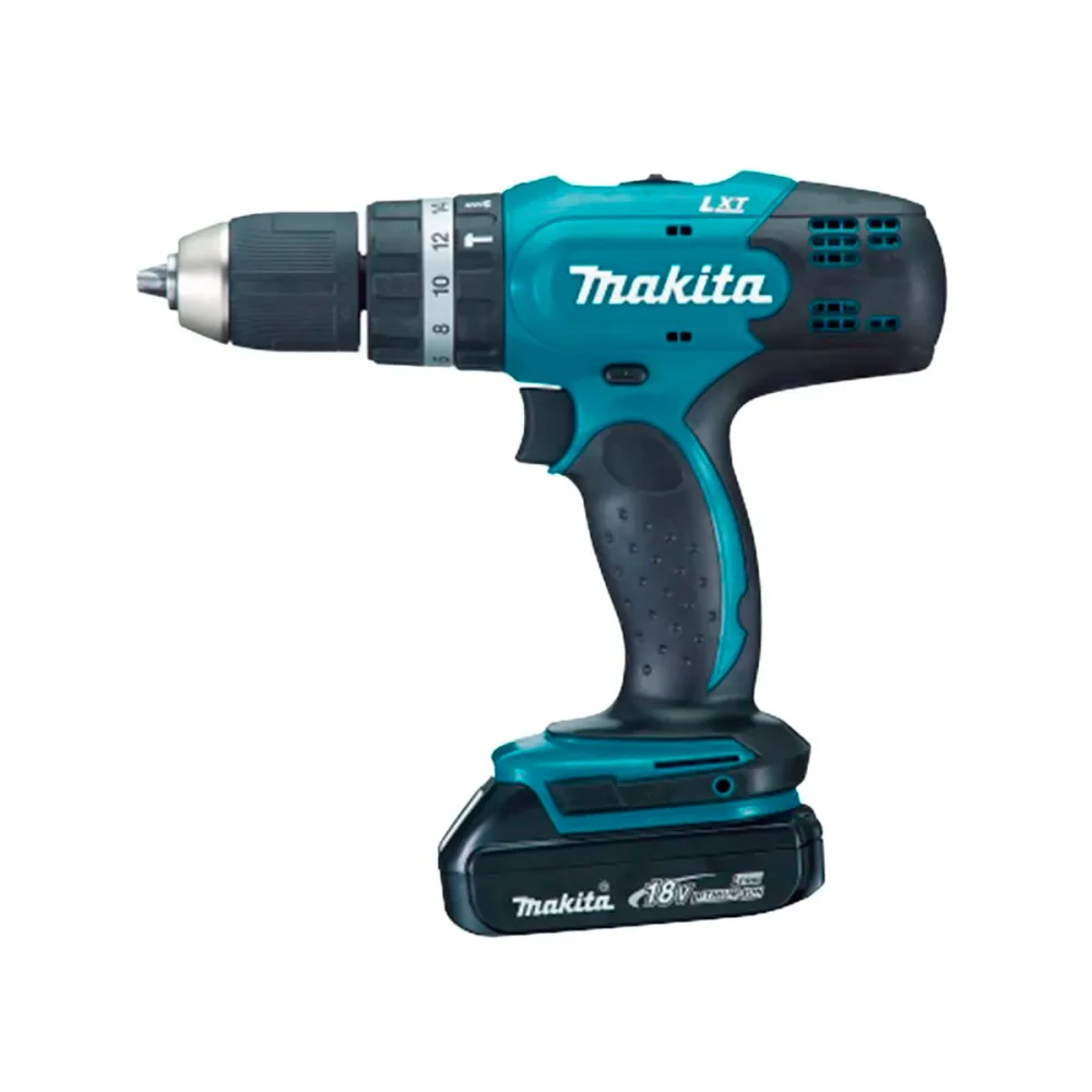 Parafusadeira Furadeira de Impacto à Bateria e Bateria 18V DHP453Y002 Makita