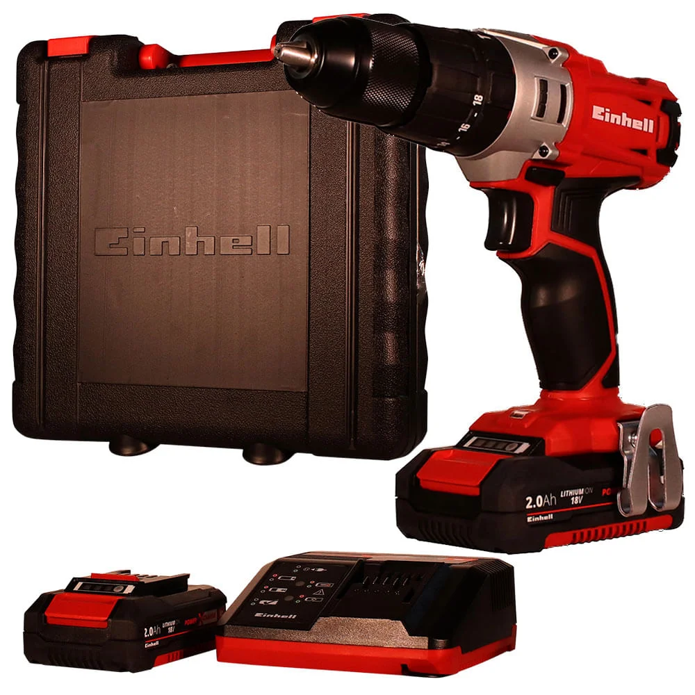 Parafusadeira Furadeira de Impacto à Bateria TE-CD 18/2 LI-I 2B Einhell