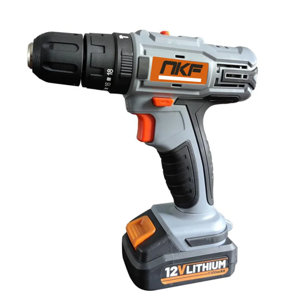 Parafusadeira Furadeira de Impacto e 2 Baterias 12V e 13 Acessórios FPI12X2 NKF