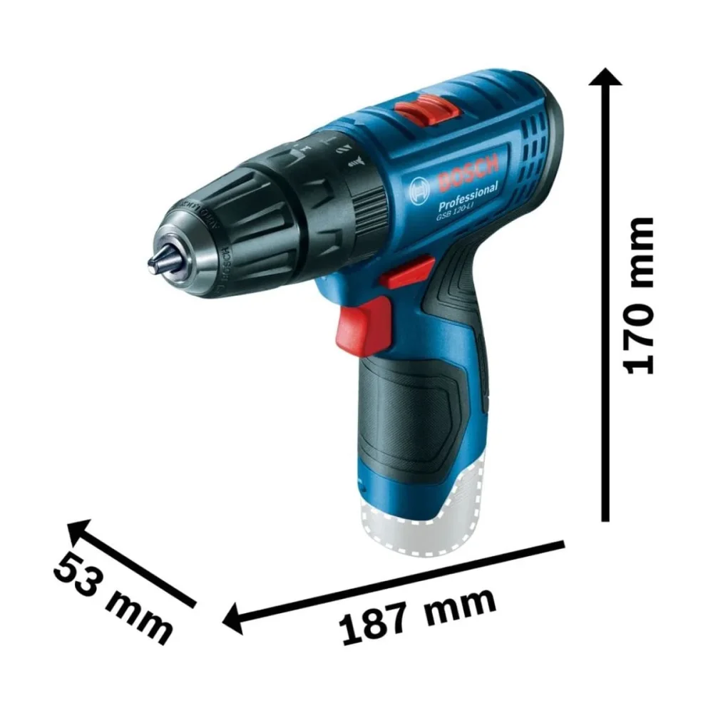 Parafusadeira Furadeira Impacto à Bateria Não acompanha 12V GSB 120-LI Bosch