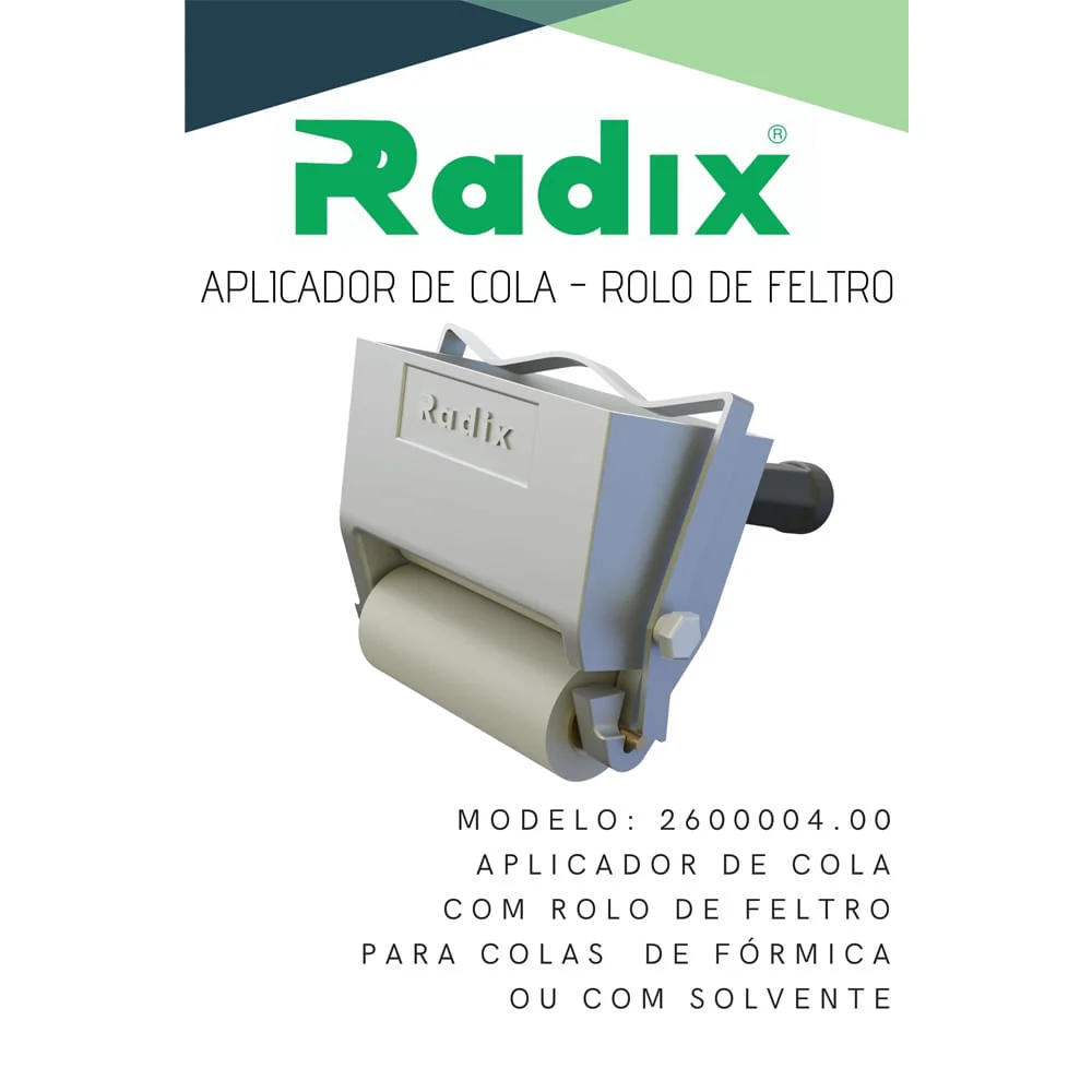 Passador de Cola com Rolo de Feltro 2600004.00 Radix