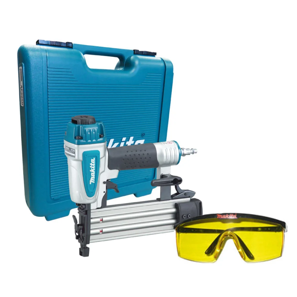 Pinador Pneumático 15 a 50mm e Óculos de Segurança Lente Âmbar 004115-1 Makita