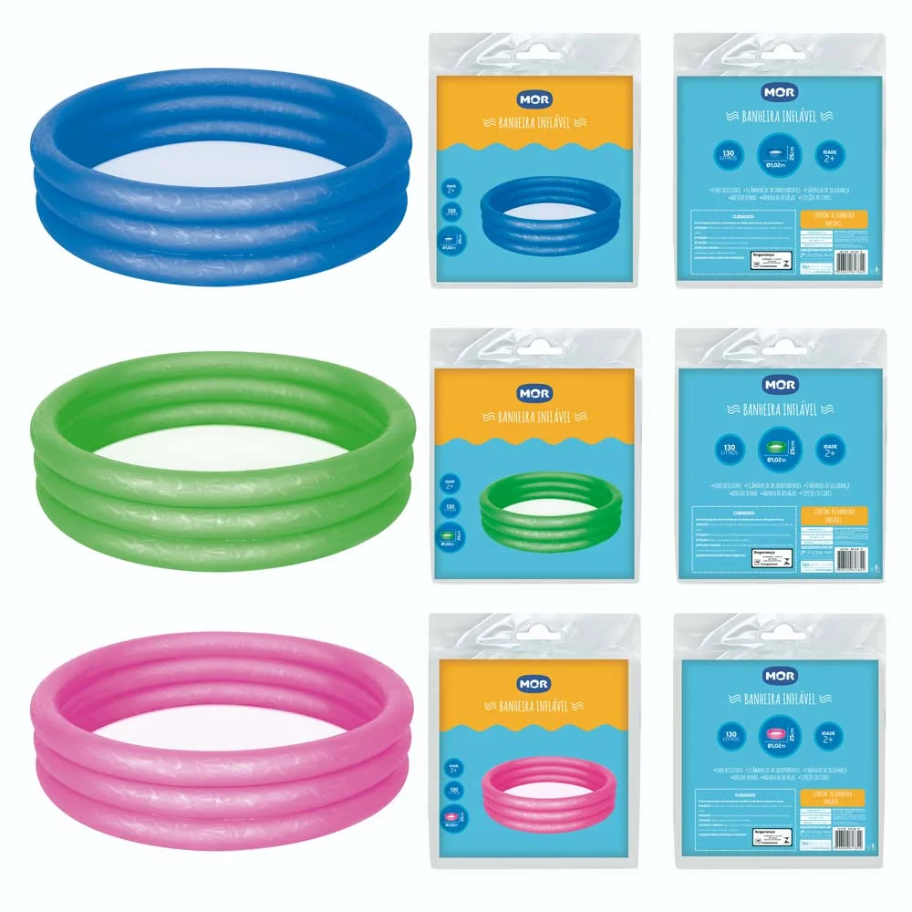 Piscina Banheira Inflável 130 L Cores Sortidas 1782 Mor