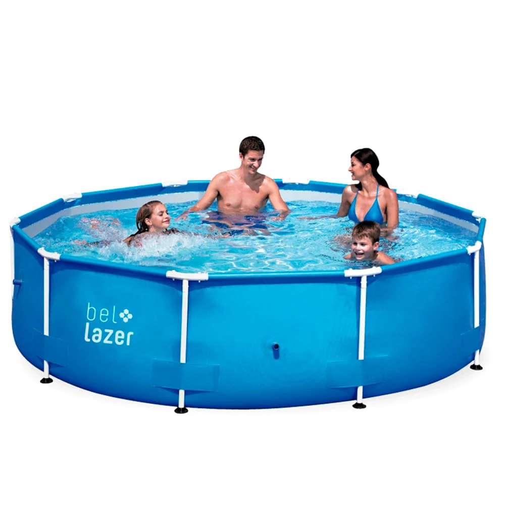 Piscina Bel Life Armação 7000 Litros e Cobertura para Piscina e Lona 510100 Belfix