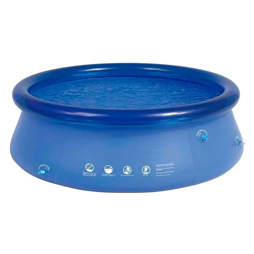 Piscina Inflável Redonda 1400 Litros 001052 Mor Azul