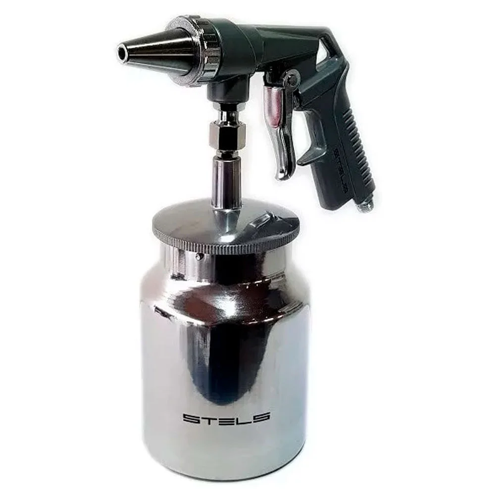 Pistola para Jateamento de Areia com Tanque Baixo 1000ml 5732655 Stels