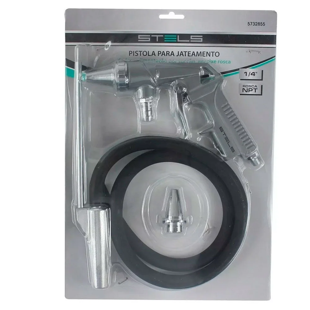 Pistola para Jateamento de Areia por Sucção Encaixe Rosca 1/4 NPT 5732855 Stels