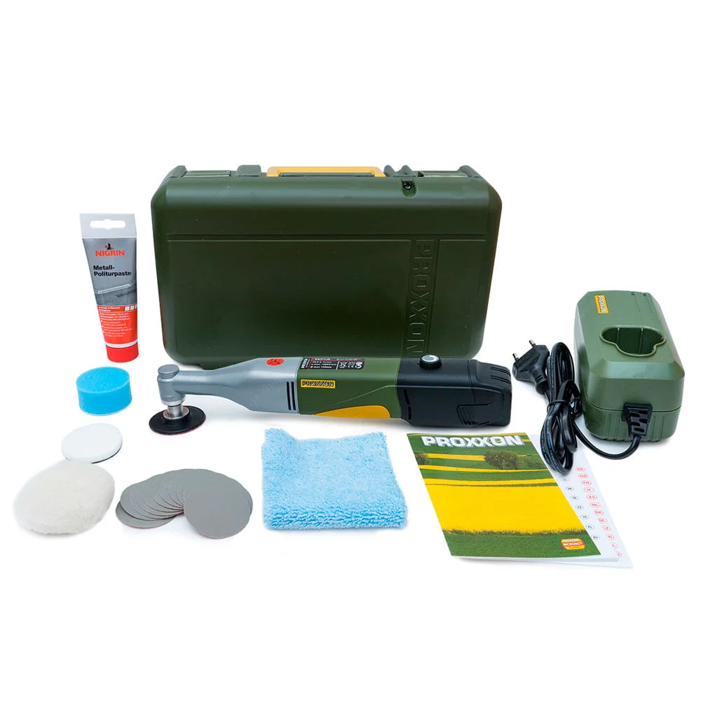 Politriz Angular à Bateria WP/A 10.8V com Maleta e Acessórios 29820 Proxxon Bivolt