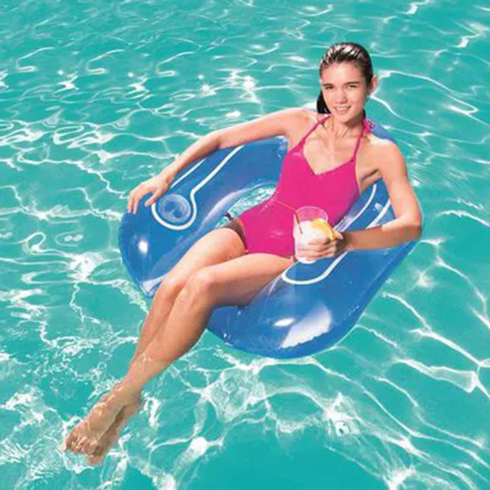 Poltrona Inflável Lounge com Porta Copo e Encosto Especial Bestway