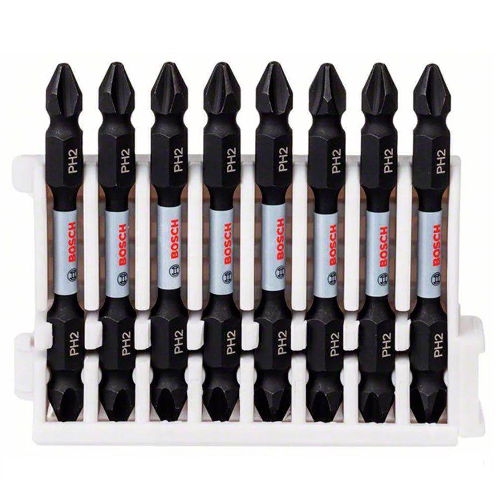 Ponta Bits Dupla Phillips PH 65mm Impact Control com 8 Peç Bosch