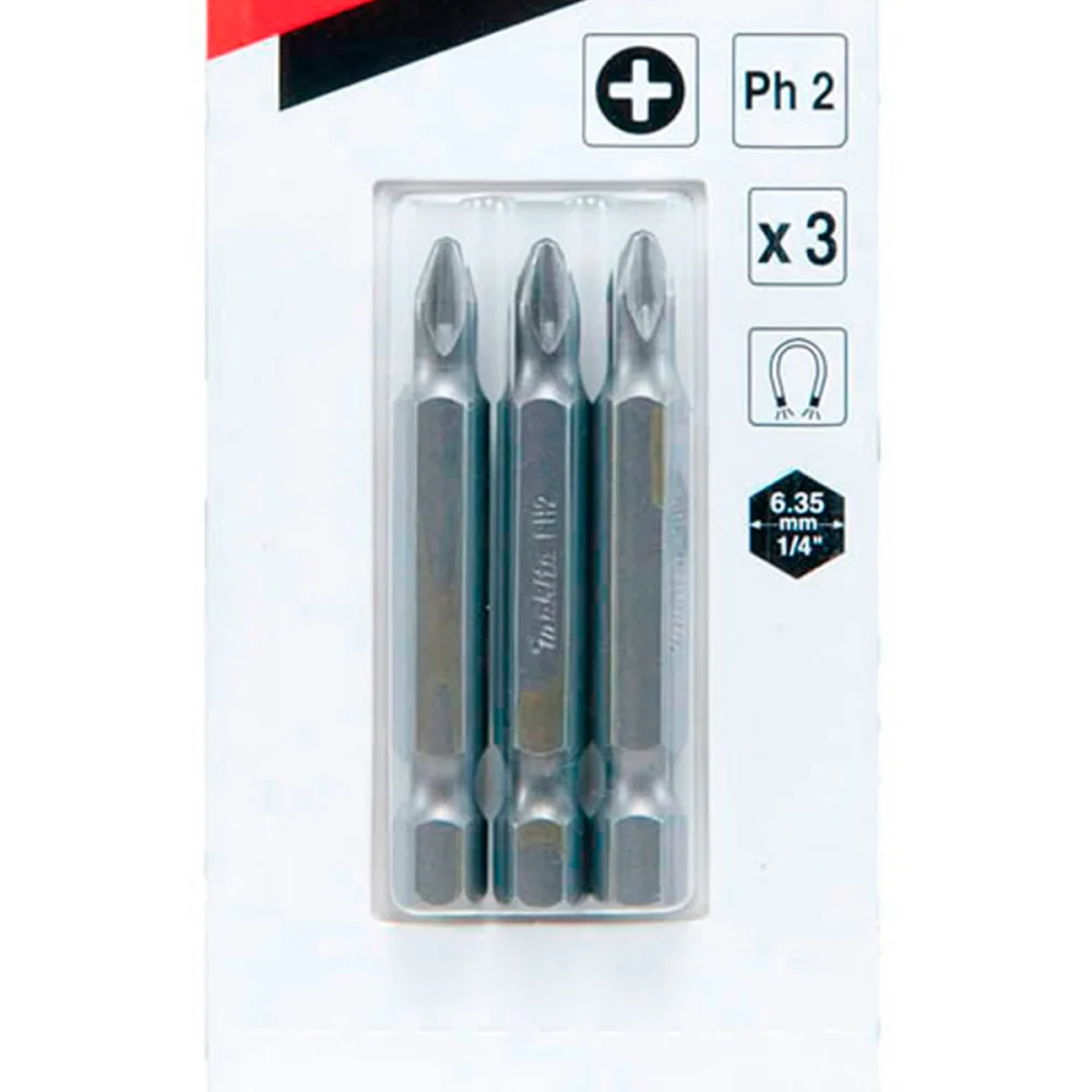 Ponta Bits Ph2x50mm 3 Peç B-25220 Makita