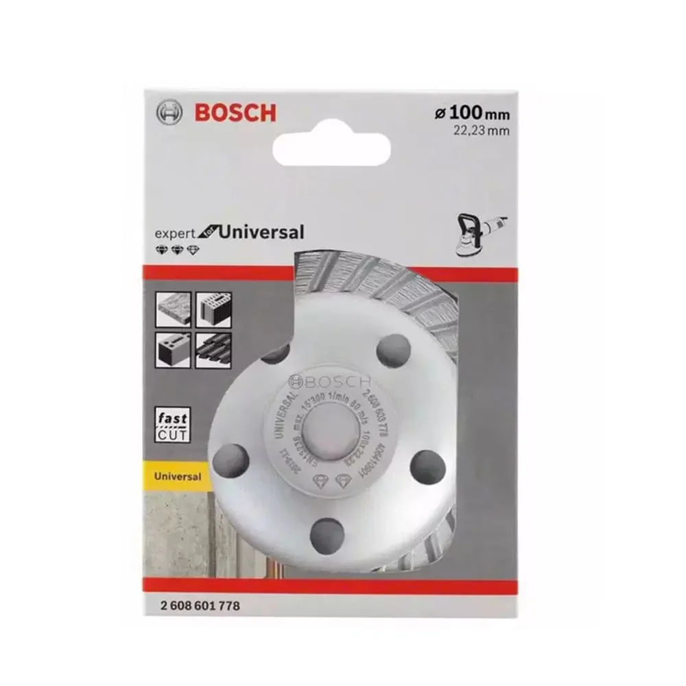 Prato Diamantado Turbo Expert Universal Concreto 100X2223X25mm Bosch