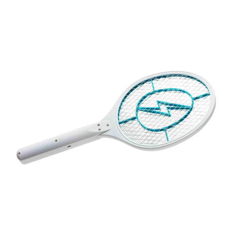Raquete Elétrica Mata Insetos à Bateria Recarregável Branco HC034 Multilaser