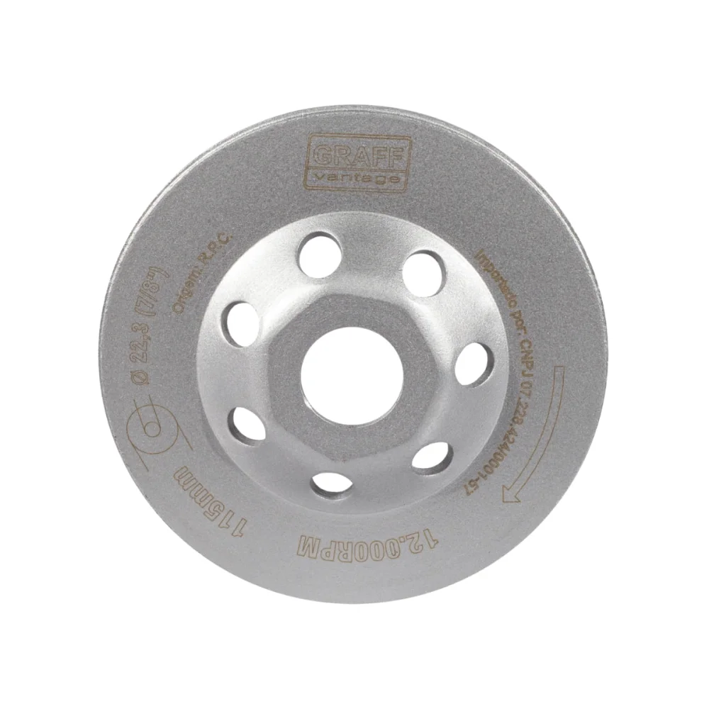 Rebolo Diamantado Tipo Prato 115x22.3mm Graff Vantage