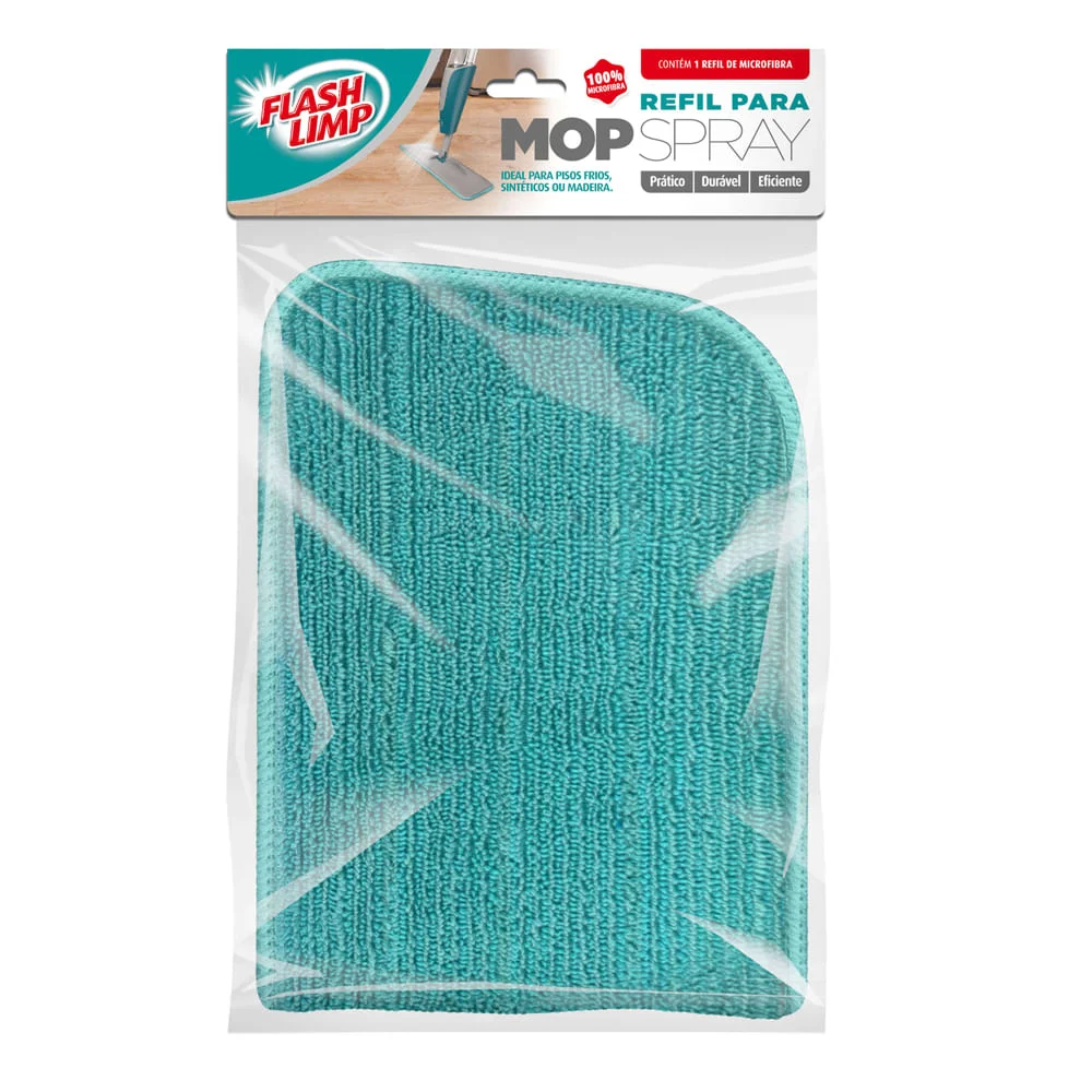 Refil para Mop Spray Verde Água RMOP7800 Flashlimp