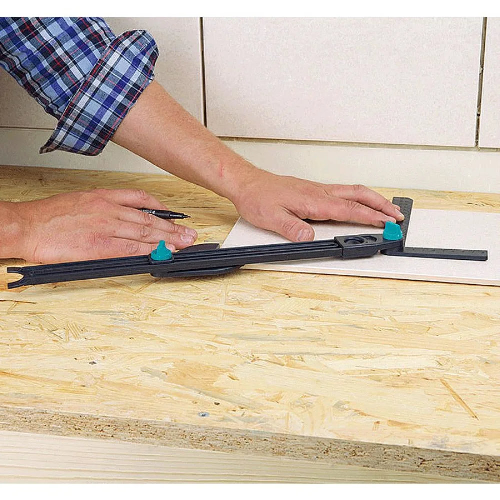 Régua Gabarito p/ Transferência Furos Aberturas e Contornos - 556400 - Wolfcraft