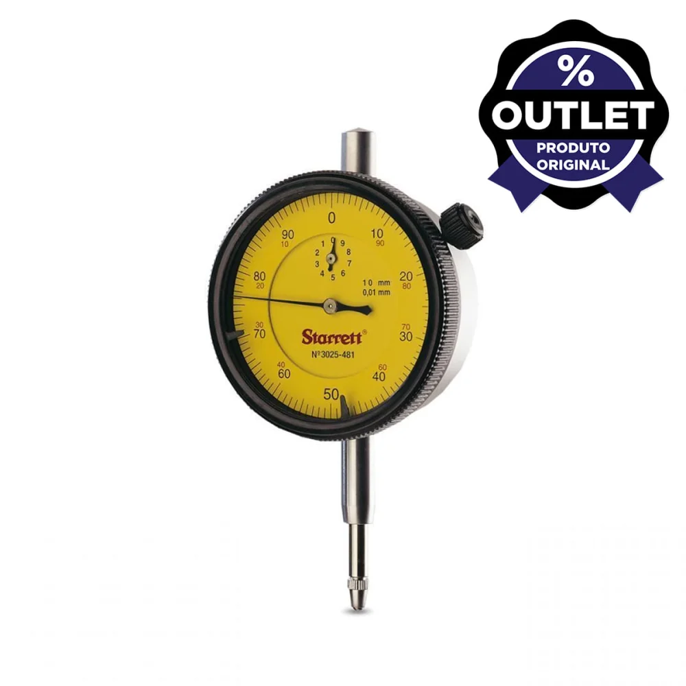 Relógio Comparador Capacidade 10mm 3025-481 Starrett Outlet
