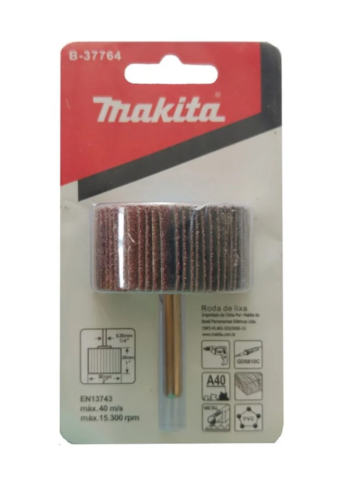 Roda de Lixa Grão 80 B-37786 Makita