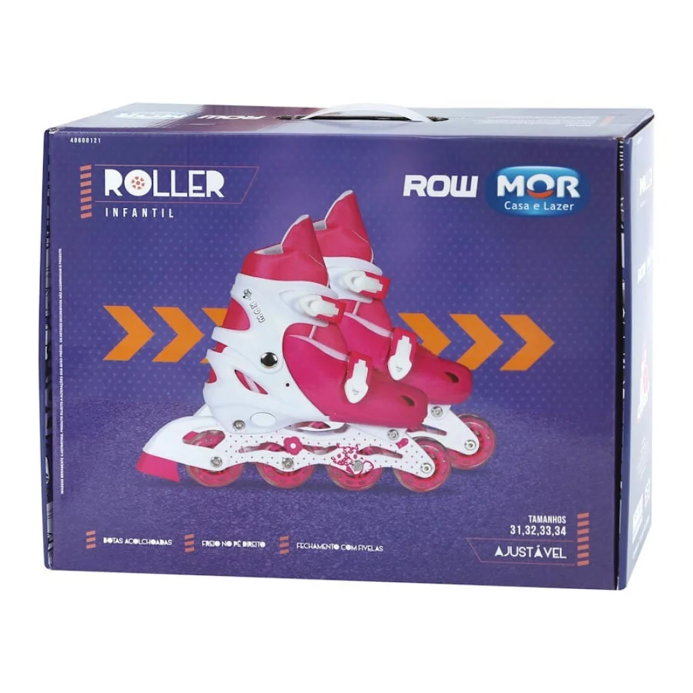 Roller Infantil Rosa Tamanho P 30 até 33 40600121 Mor