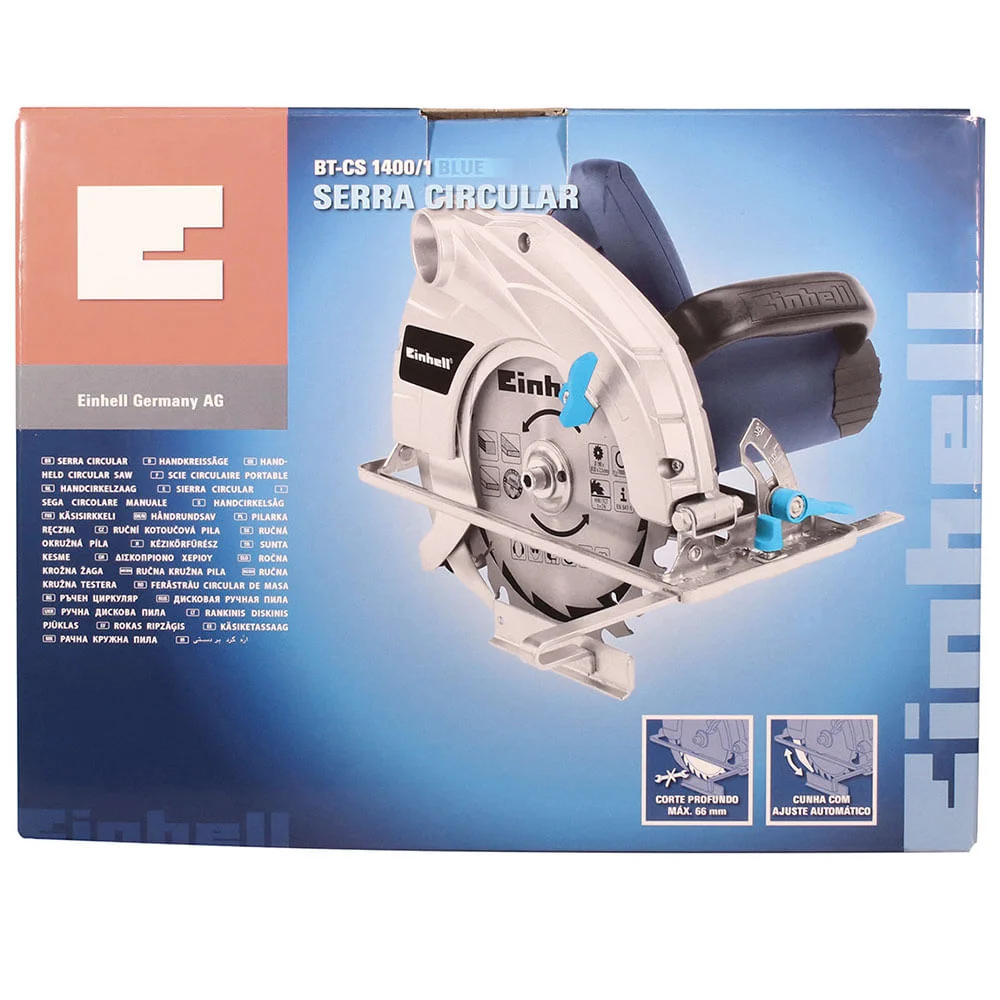 Serra Circular 1400 Watts BT-CS 1400/1 43.309.49 Einhell 110 Volts