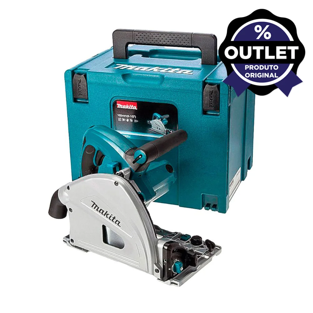 Serra Circular de Trilho Manual 165mm 1300 Watts com Maleta SP6000J Makita Outlet