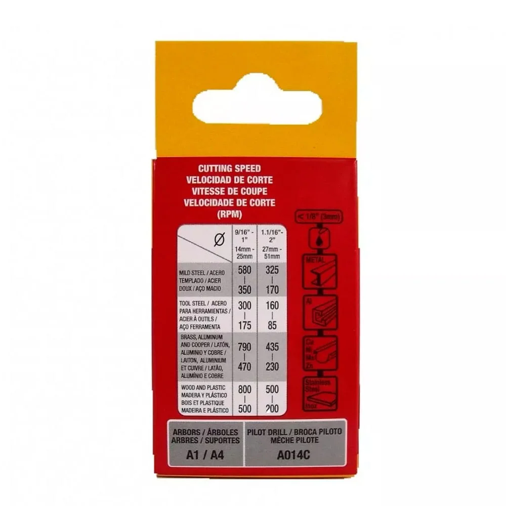 Serra Copo Bi Metal Fast Cut 25mm FCH030M-G Starrett