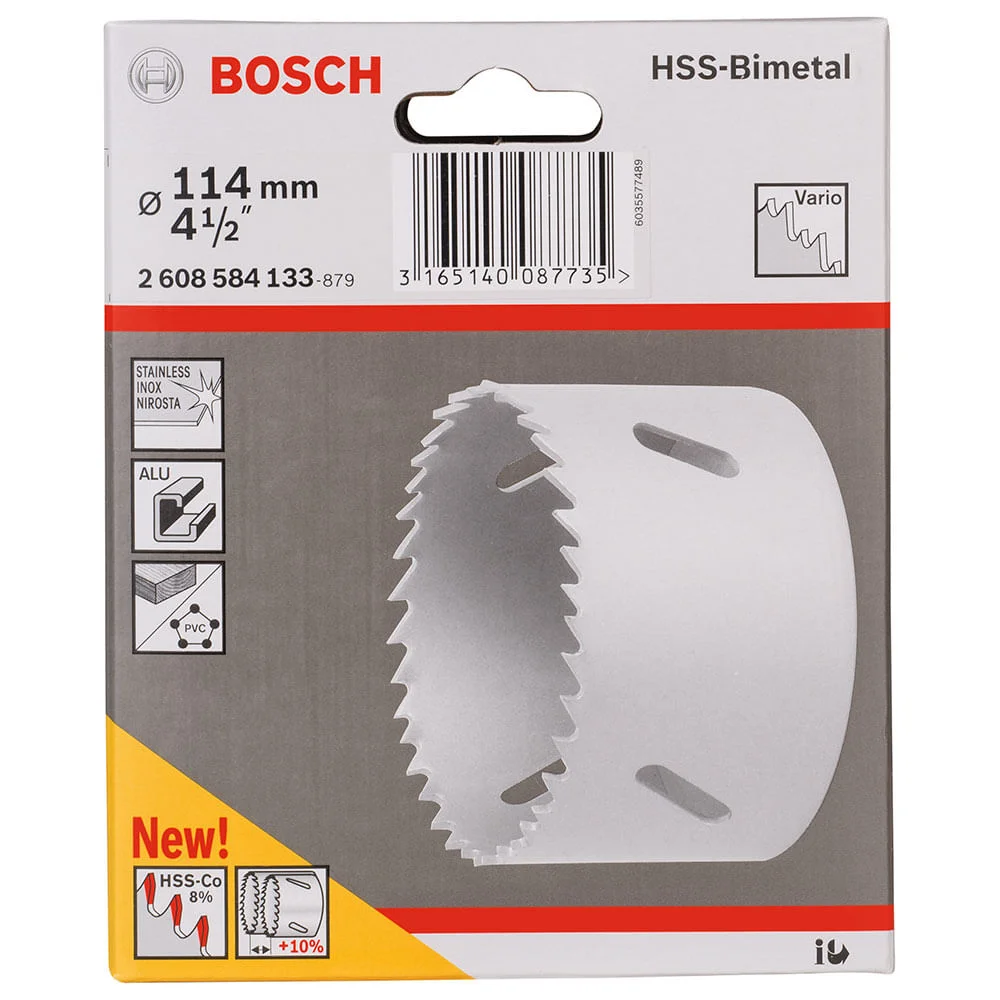 Serra Copo Bimetal Com Cobalto 114mm 4.1/2 Polegadas Bosch