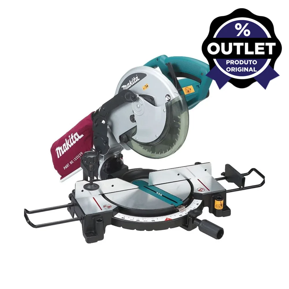 Serra de Esquadria 255mm 1.500 Watts MLS100 Makita Outlet 110 Volts