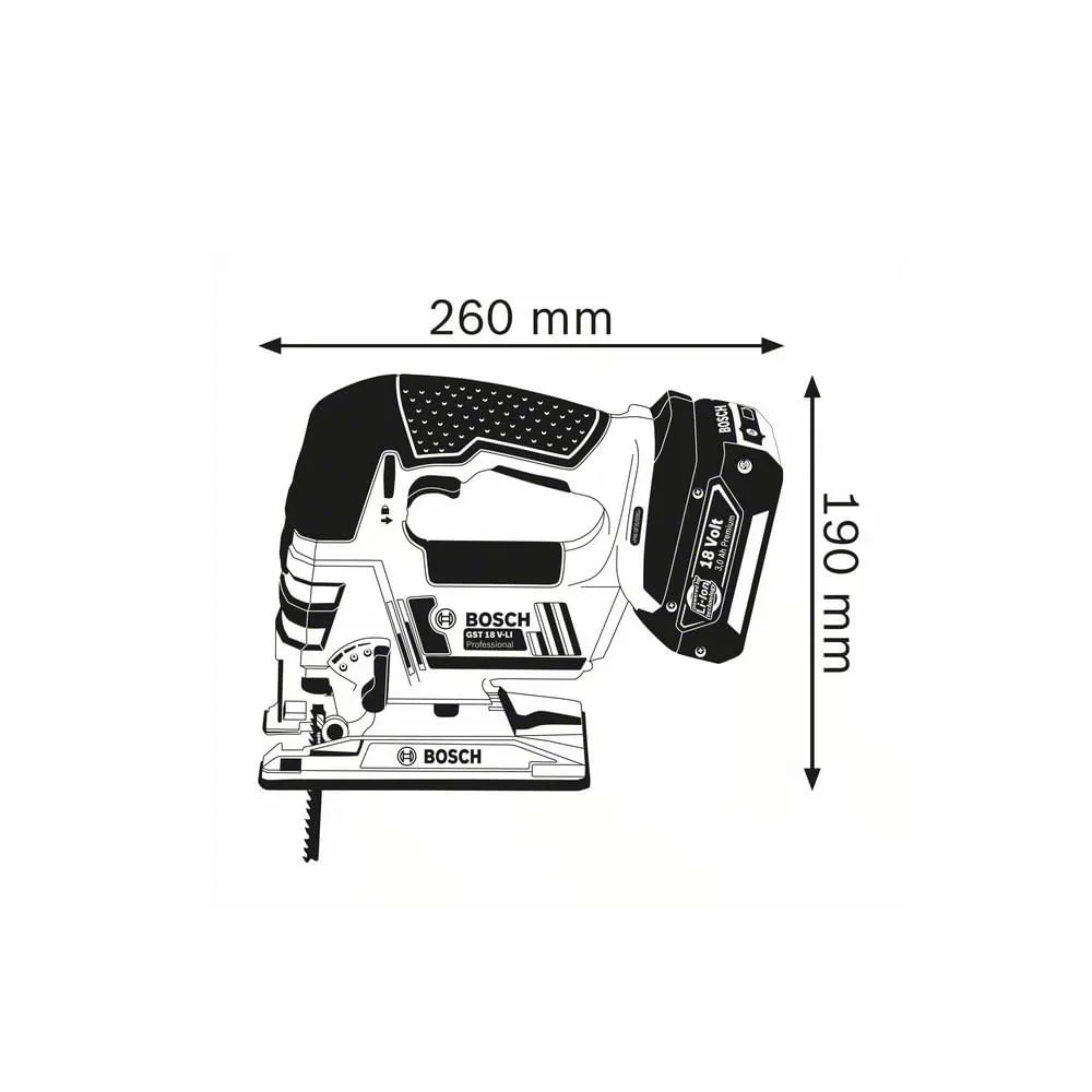 Serra Tico Tico à Bateria Não Acompanha 18V 158J GST 18V-LI Bosch