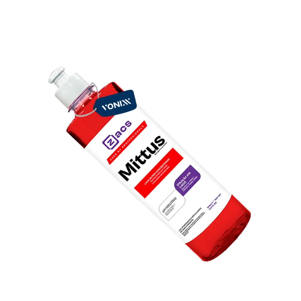 Shampoo para Auto Neutro Concentrado Mittus Zacs 2011106 Vonixx 500ml