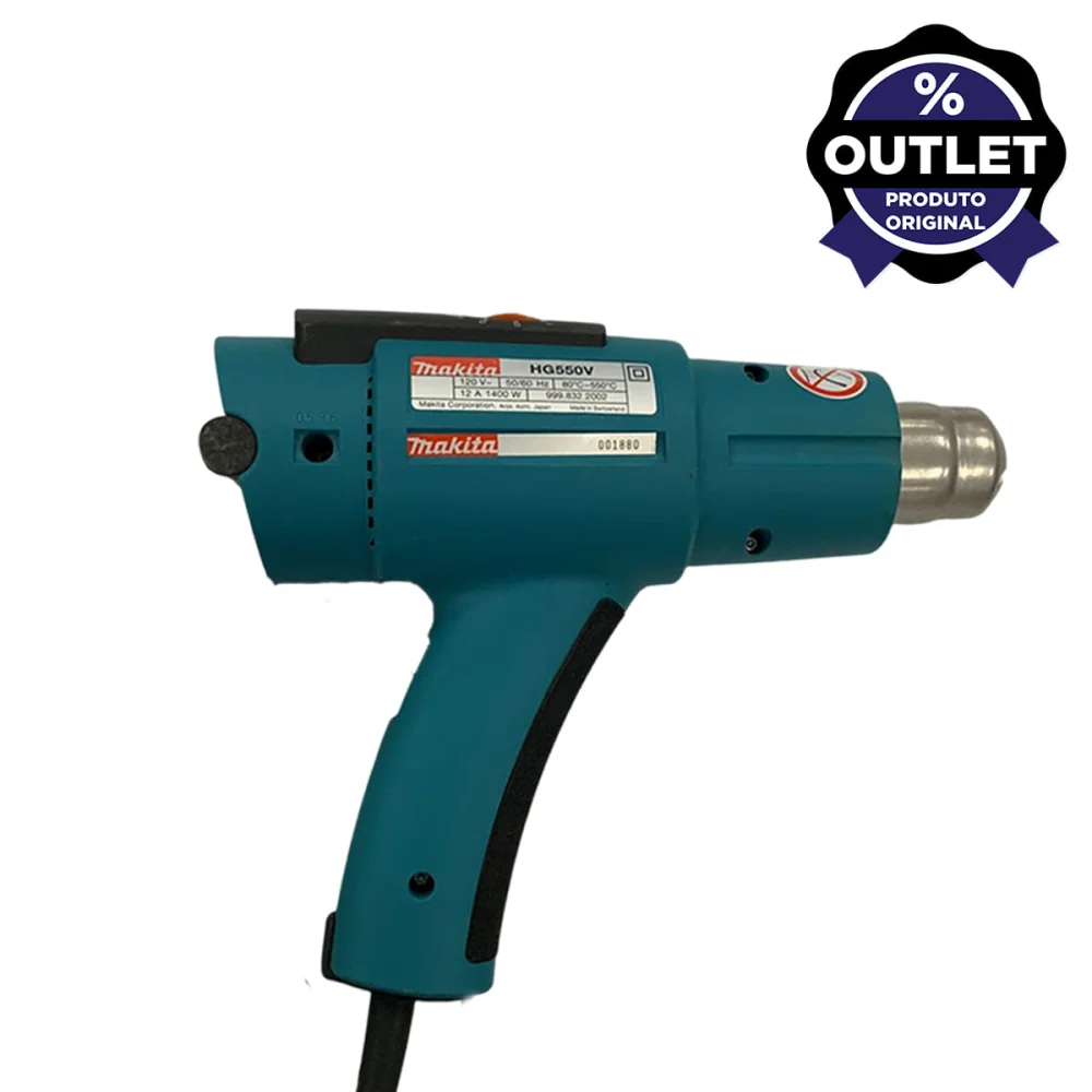 Soprador Térmico 1800 Watts HG550V Makita Outlet 110 Volts