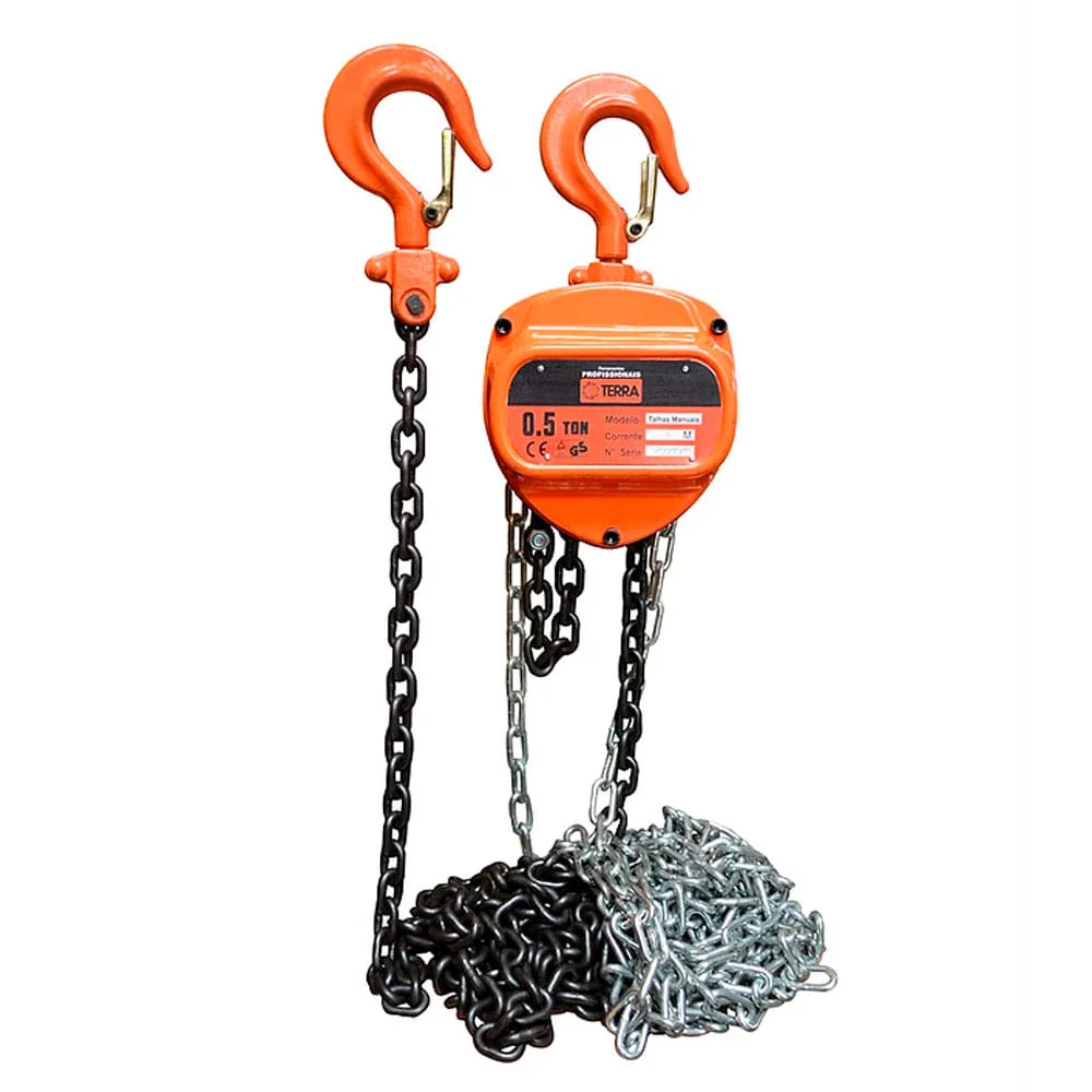 Talha 05T Corrente 3M 705065 Terra Equipamentos