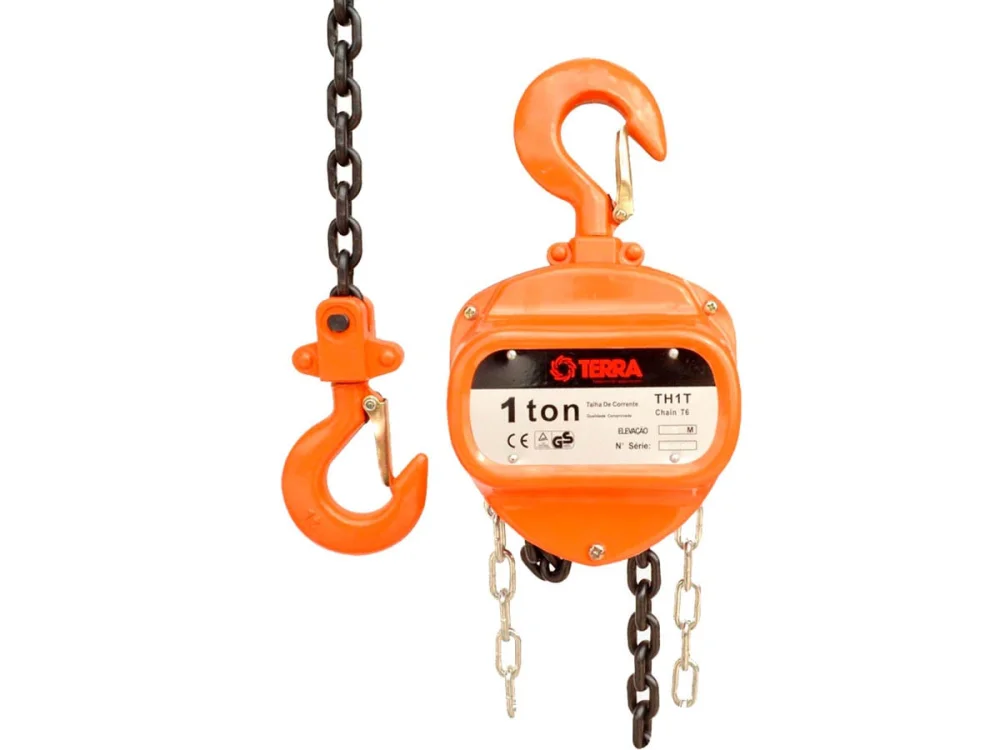 Talha 1T Corrente 3M 705089 Terra Equipamentos