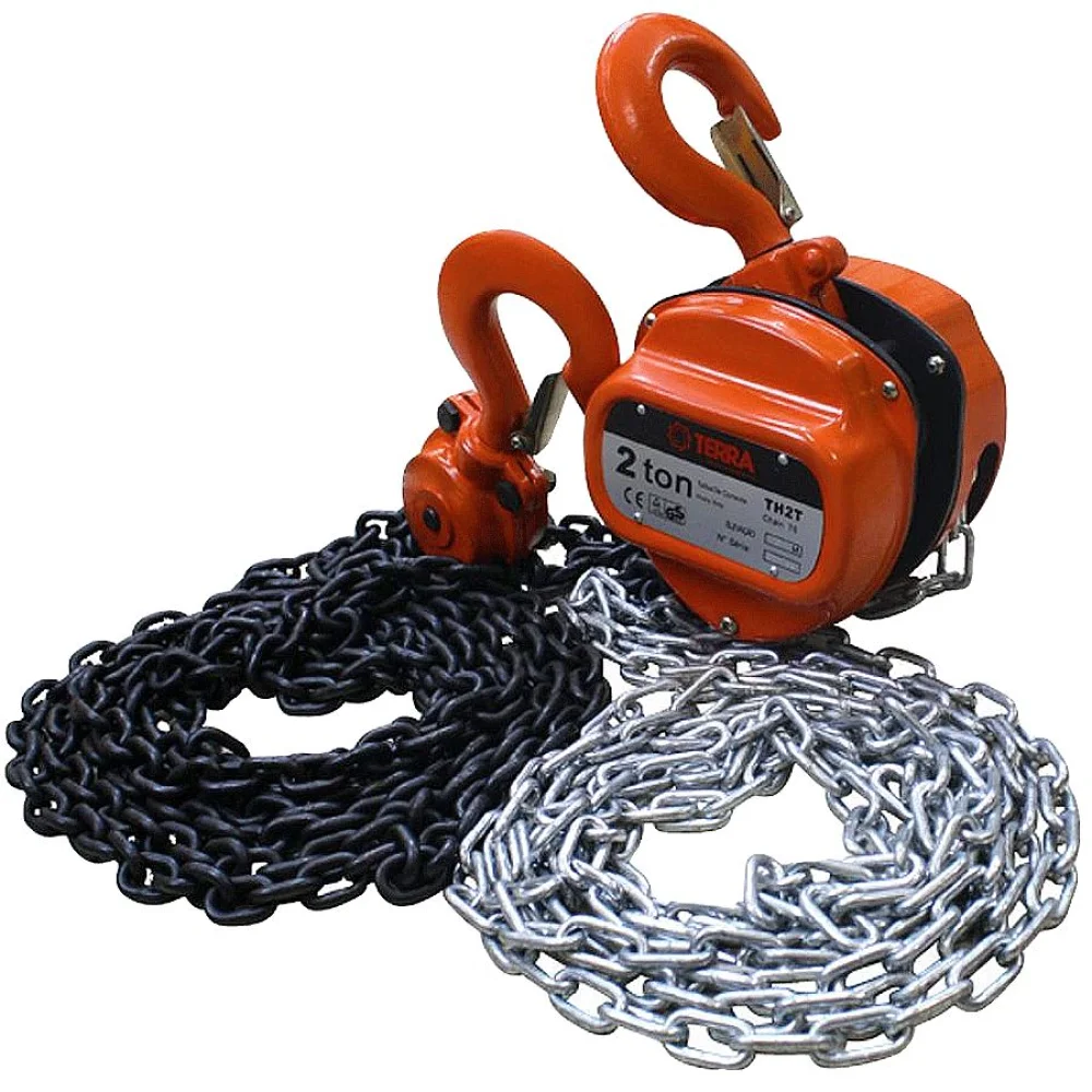 Talha Manual 2 Toneladas Corrente Dupla 5 Metros 705096 Terra