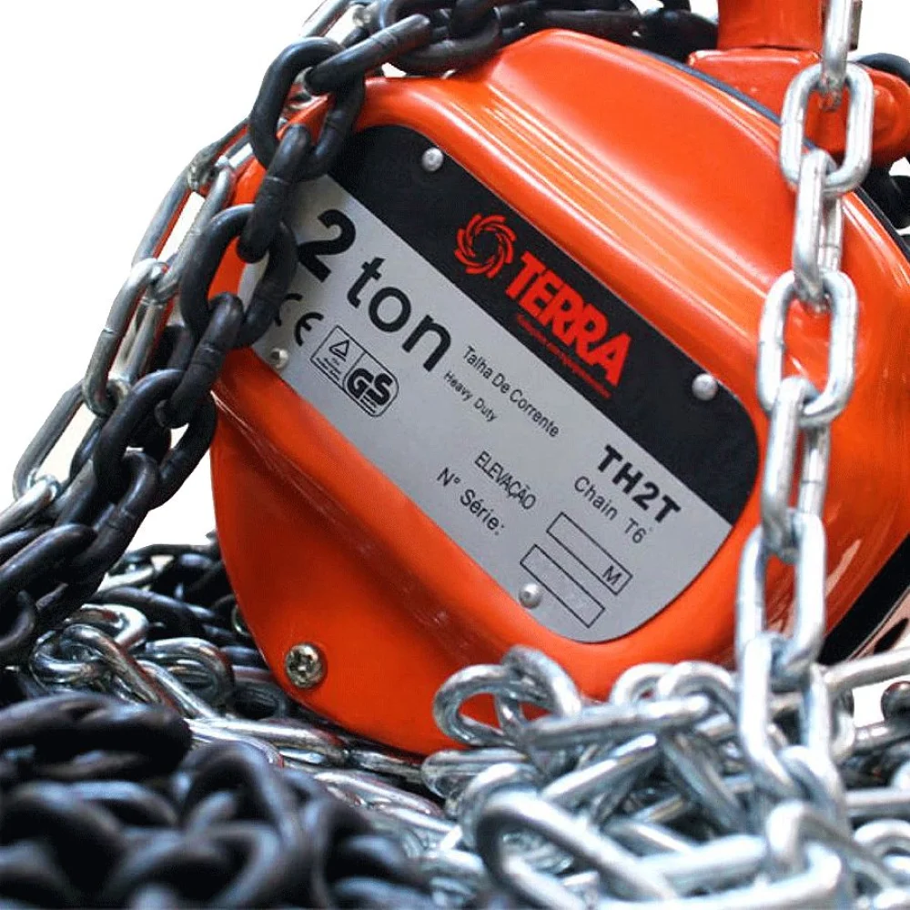 Talha Manual 2 Toneladas Corrente Dupla 5 Metros 705096 Terra
