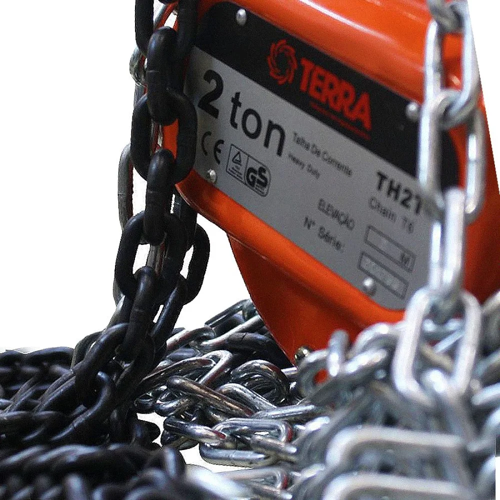 Talha Manual 2 Toneladas Corrente Dupla 5 Metros 705096 Terra