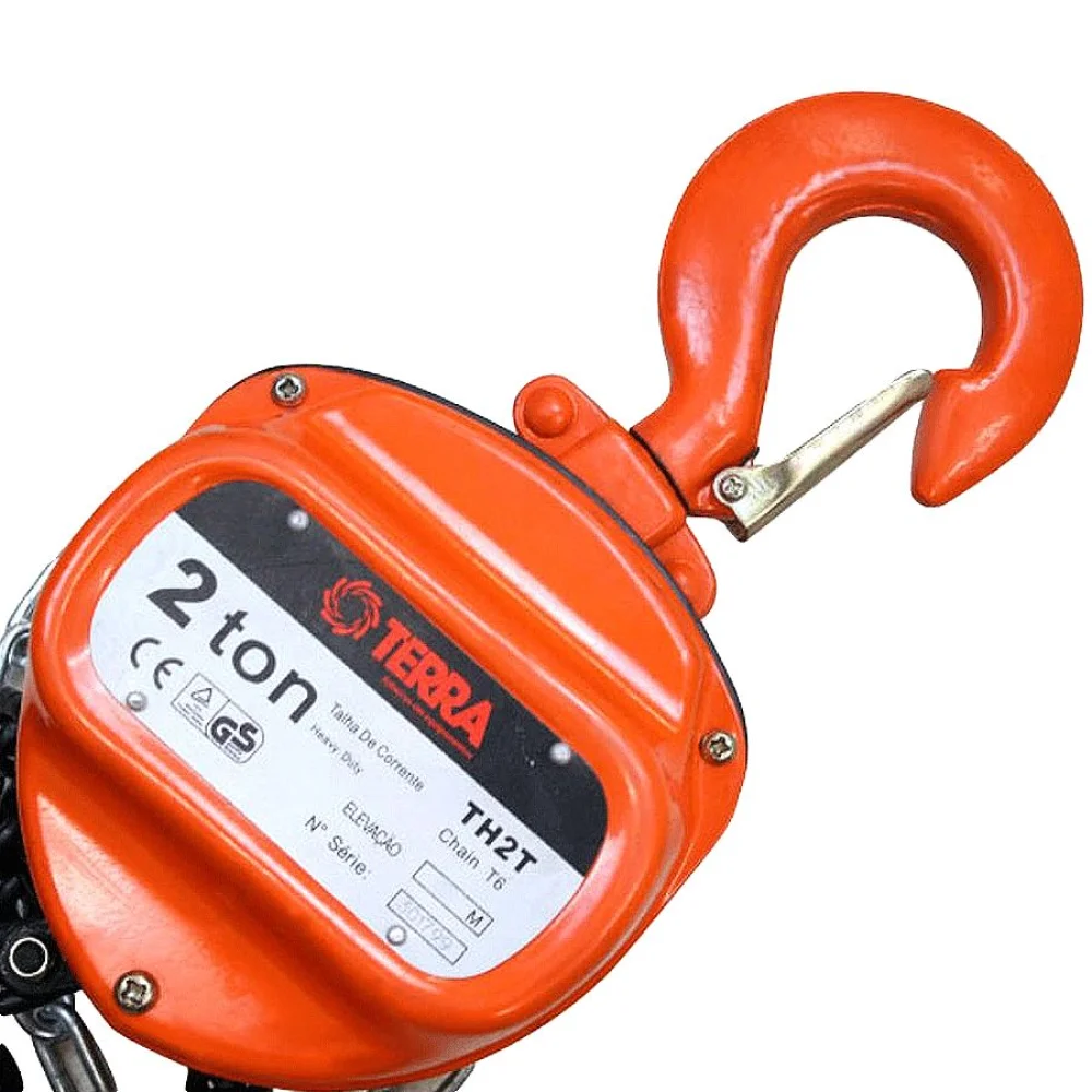 Talha Manual 2 Toneladas Corrente Dupla 5 Metros 705096 Terra