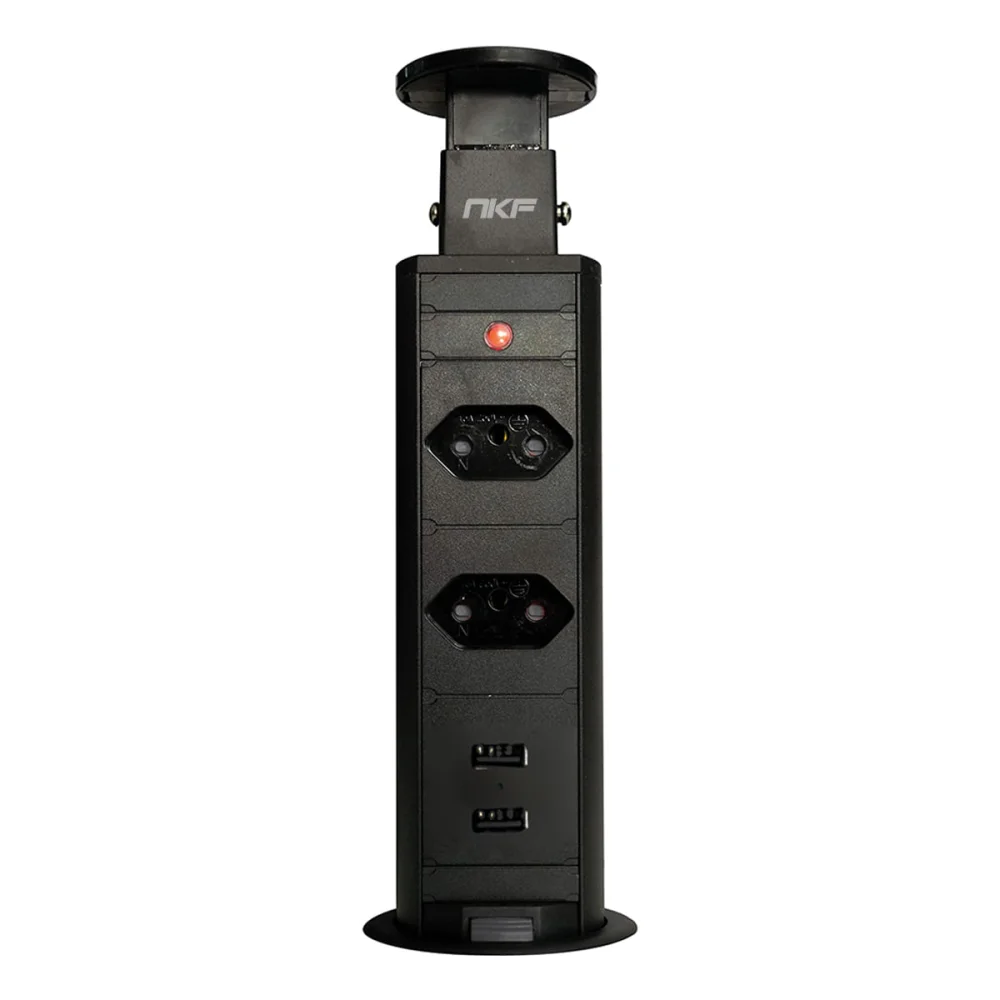 Torre de Tomada Multiplug 2 Tomadas e 2 USB Bivolt