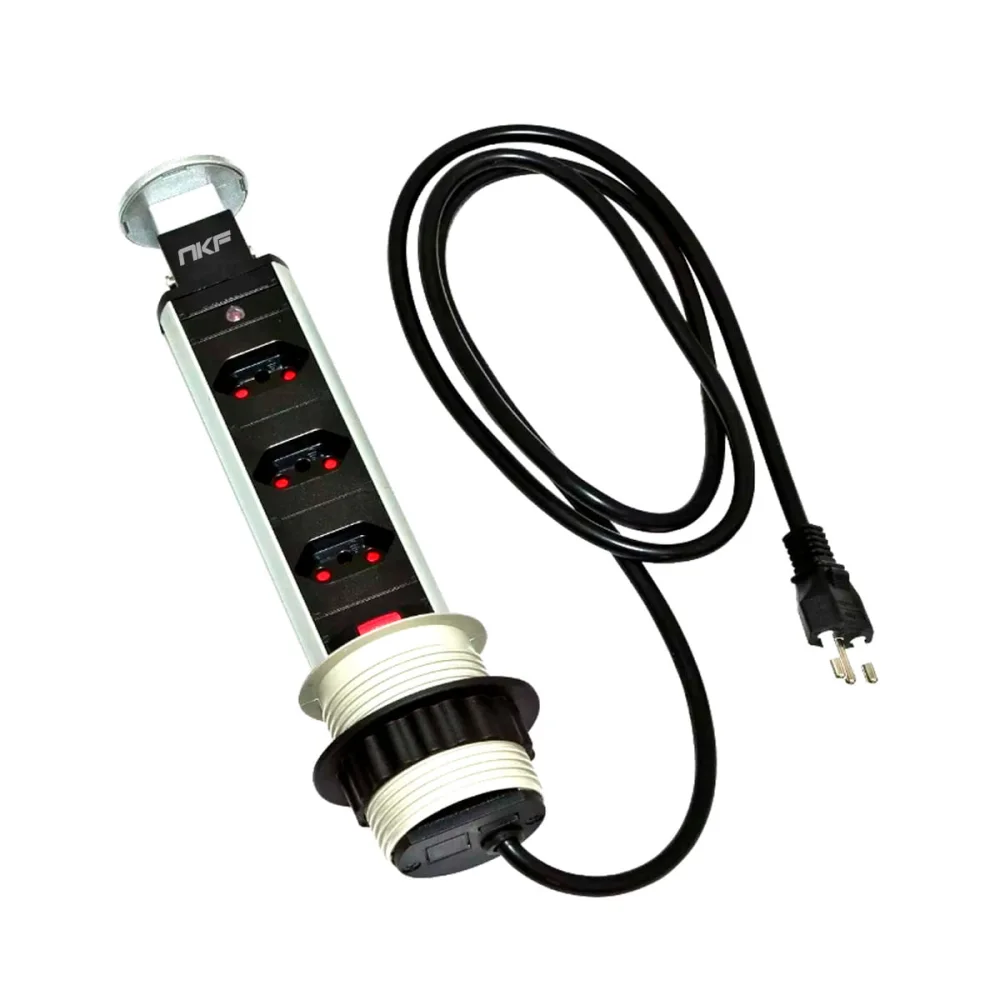 Torre de Tomada Multiplug 3 Tomadas Bivolt Outlet