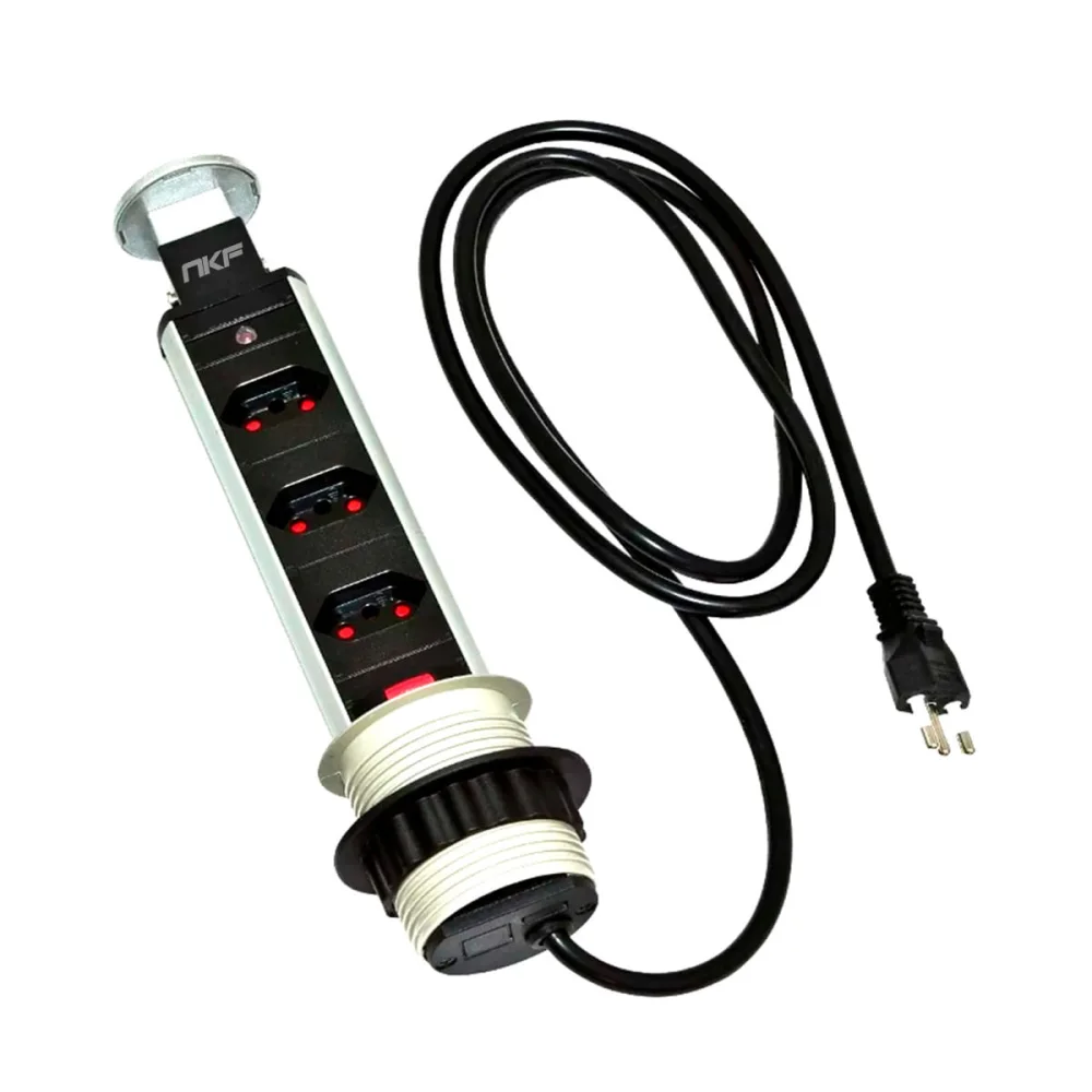 Torre de Tomada Multiplug 3 Tomadas Bivolt