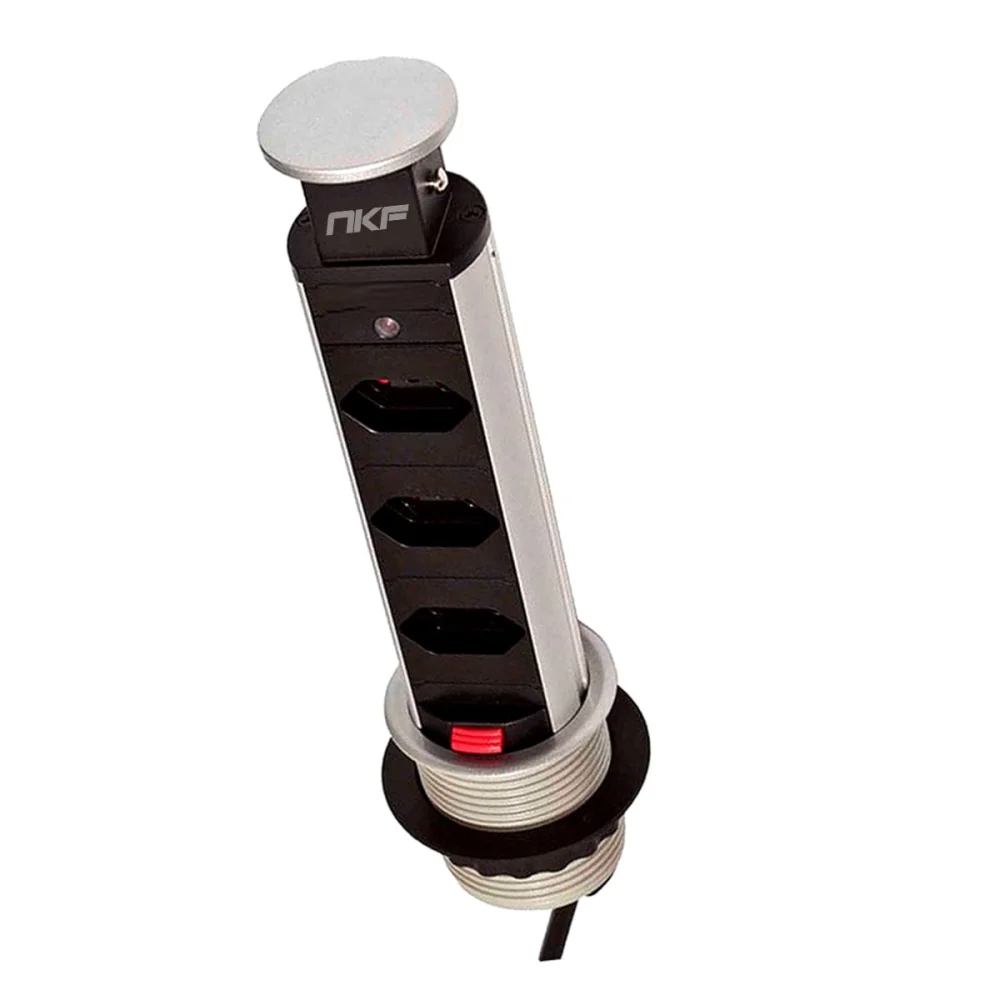 Torre de Tomada Multiplug 3 Tomadas Bivolt