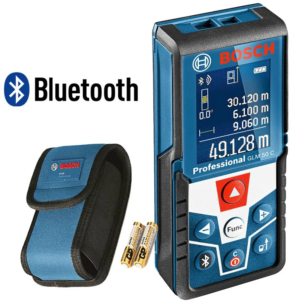 Trena à Laser com Função Bluetooth 50 Metros GLM 50 C Bosch