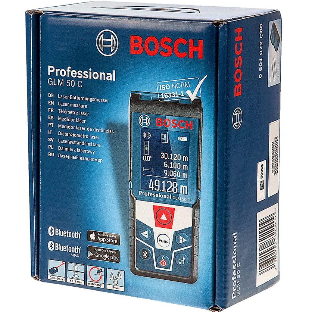 Trena à Laser com Função Bluetooth 50 Metros GLM 50 C Bosch