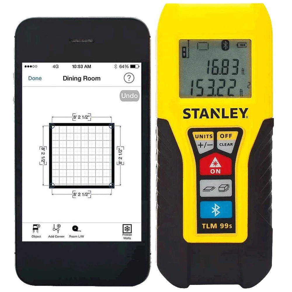 Trena Medidor a Laser 30 Metros com Bluetooth TLM99S Stanley