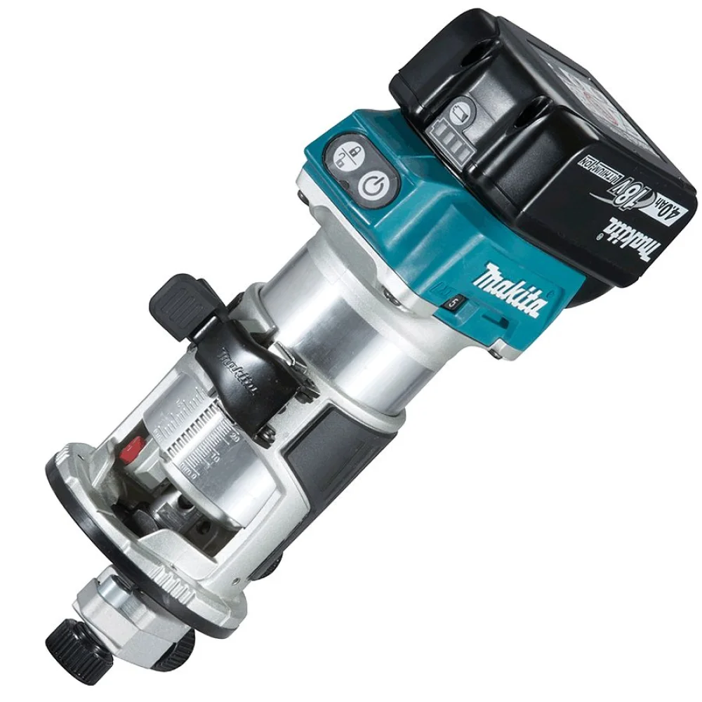 Tupia à Bateria 18V 6 e 8mm e 3 Bases DRT50RMJX3 Makita Bivolt