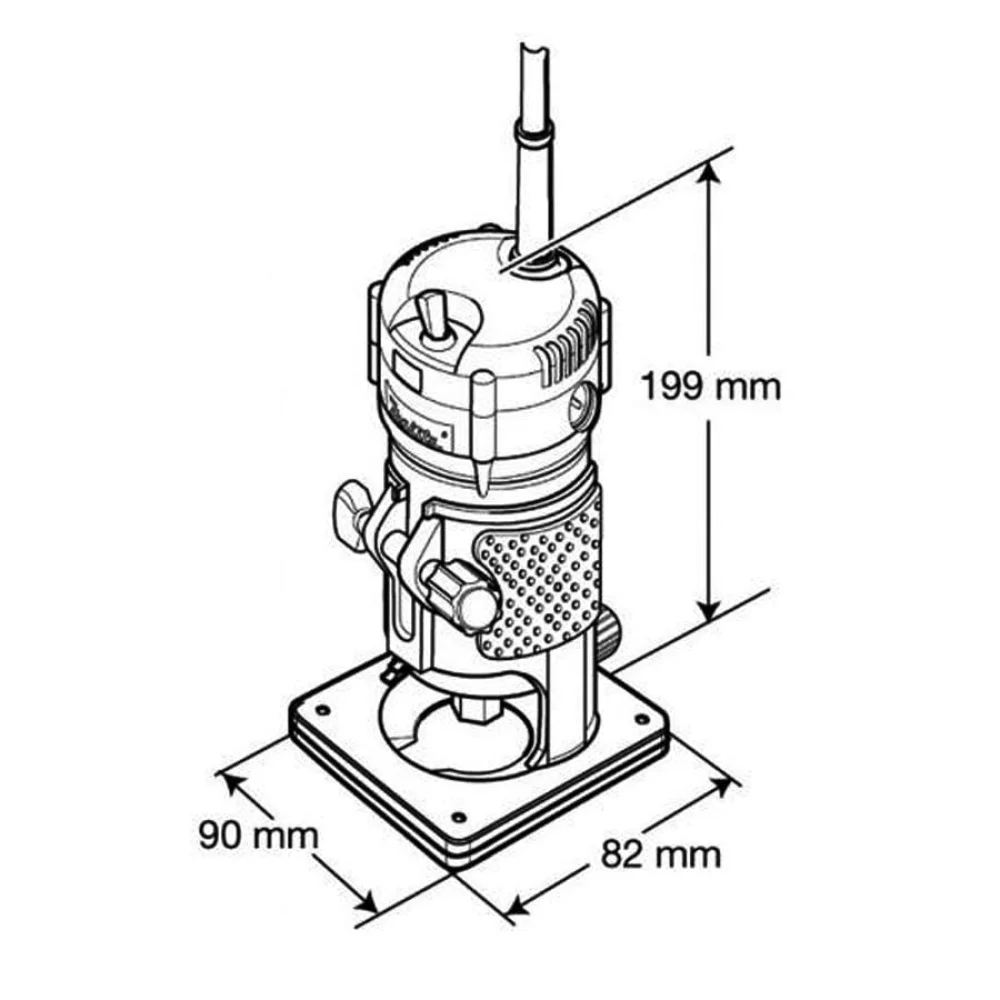 Tupia Manual 6mm 530 Watts 3710 Makita