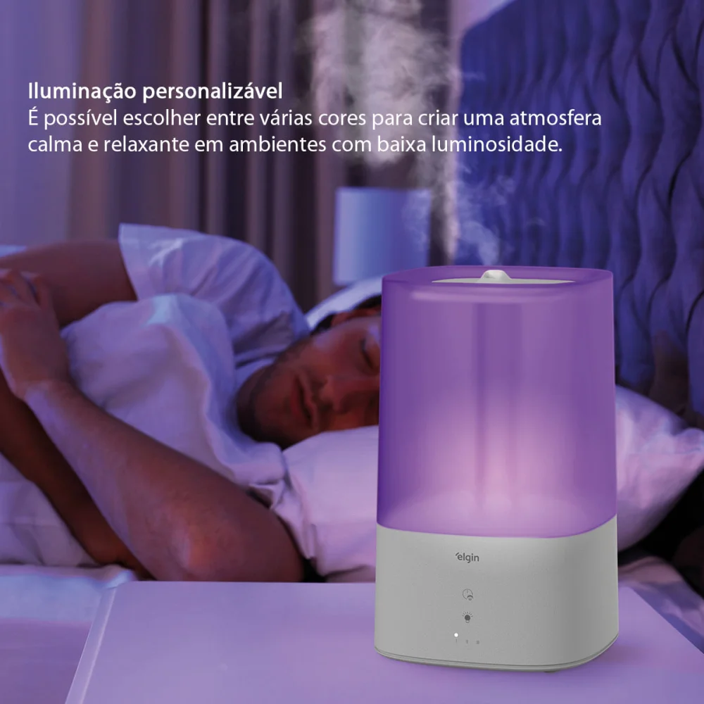 Umidificador de Ar Touch e Aromatizador 4 Litros 45UTZN04N0AB Elgin Bivolt